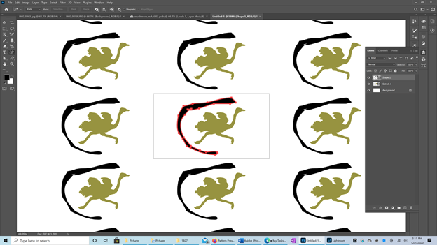 Pattern Preview in Adobe Photoshop