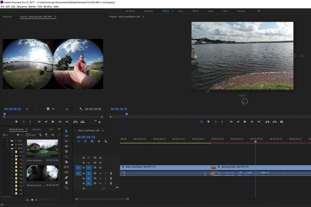 360 VR editing in Premiere Pro