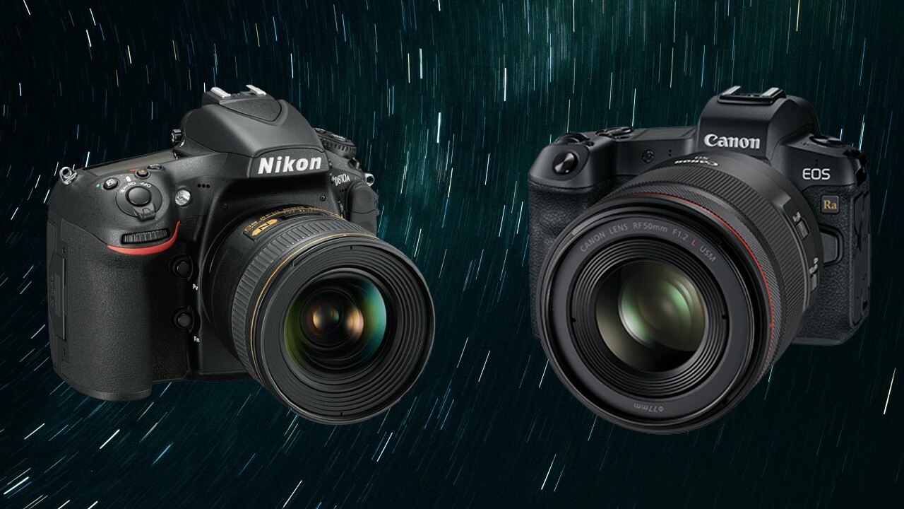 Canon EOS Ra and Nikon D810A