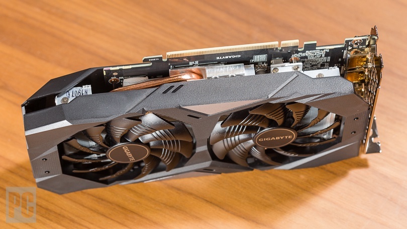 Top view graphics card