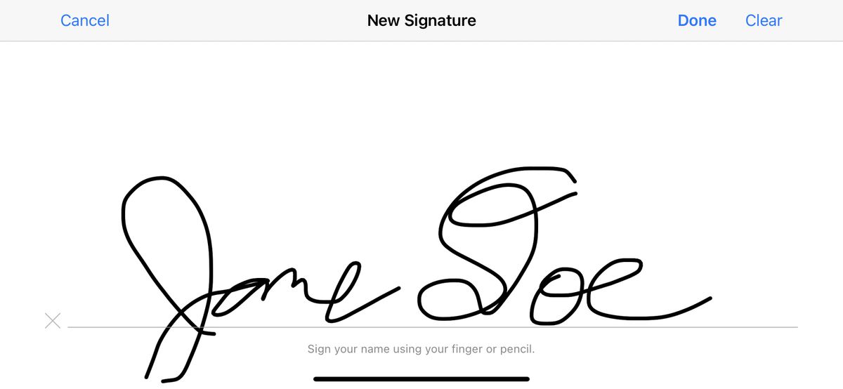When the signature is captured, it will no longer be a mirror-image